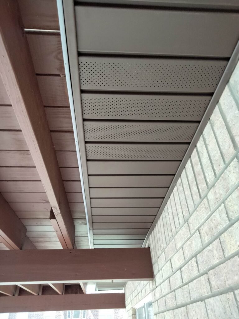 Installed a brown soffit in harvey LA