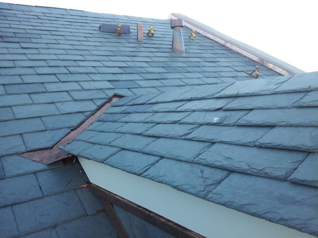 Slate Roof intalled in the French Quarter Roof and Dormer